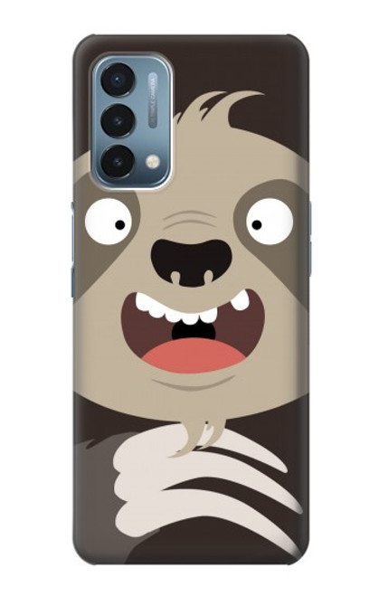 W3855 Sloth Face Cartoon Hard Case and Leather Flip Case For OnePlus Nord N200 5G