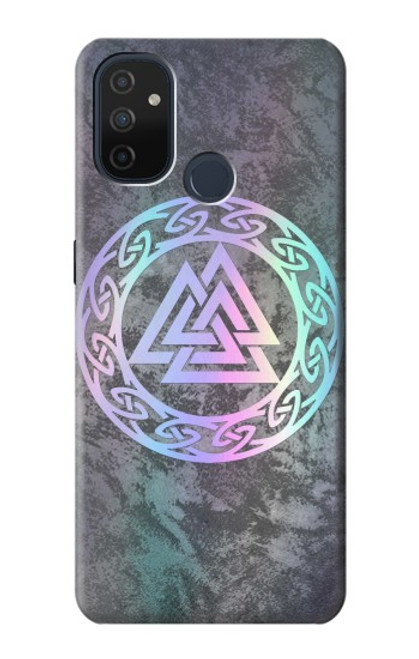 W3833 Valknut Odin Wotans Knot Hrungnir Heart Hard Case and Leather Flip Case For OnePlus Nord N100