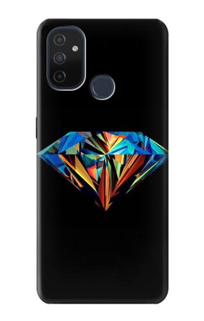 W3842 Abstract Colorful Diamond Hard Case and Leather Flip Case For OnePlus Nord N100
