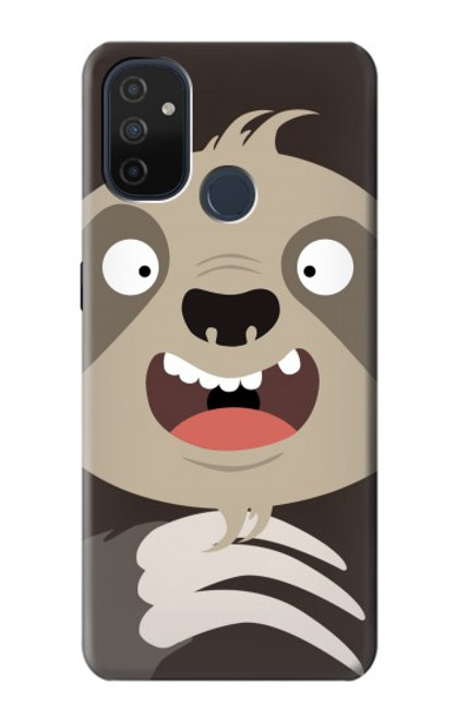 W3855 Sloth Face Cartoon Hard Case and Leather Flip Case For OnePlus Nord N100