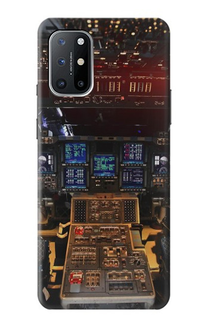 W3836 Airplane Cockpit Hard Case and Leather Flip Case For OnePlus 8T