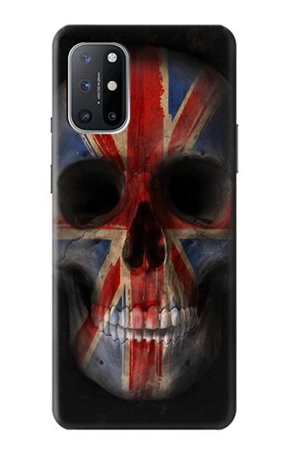 W3848 United Kingdom Flag Skull Hard Case and Leather Flip Case For OnePlus 8T