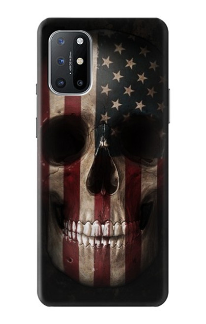 W3850 American Flag Skull Hard Case and Leather Flip Case For OnePlus 8T