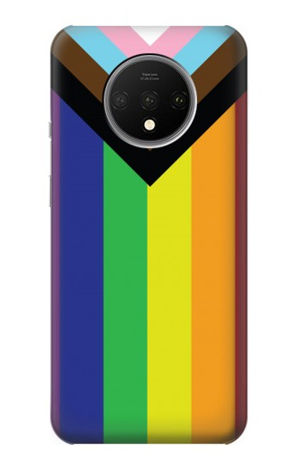 W3846 Pride Flag LGBT Hard Case and Leather Flip Case For OnePlus 7T