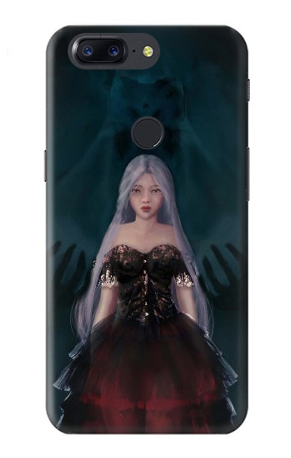 W3847 Lilith Devil Bride Gothic Girl Skull Grim Reaper Hard Case and Leather Flip Case For OnePlus 5T