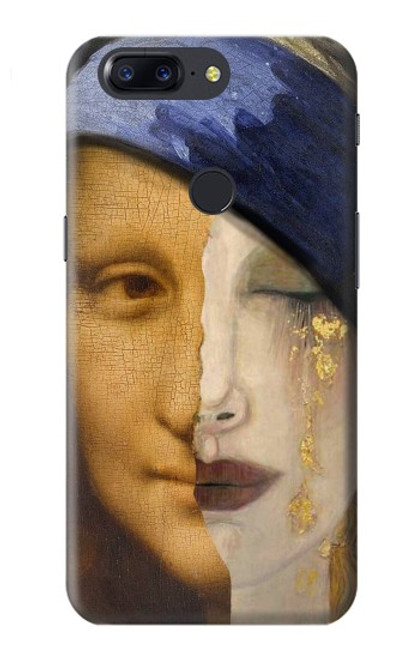 W3853 Mona Lisa Gustav Klimt Vermeer Hard Case and Leather Flip Case For OnePlus 5T
