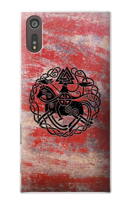 W3831 Viking Norse Ancient Symbol Hard Case and Leather Flip Case For Sony Xperia XZ