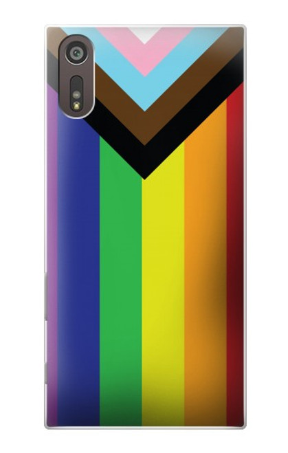 W3846 Pride Flag LGBT Hard Case and Leather Flip Case For Sony Xperia XZ