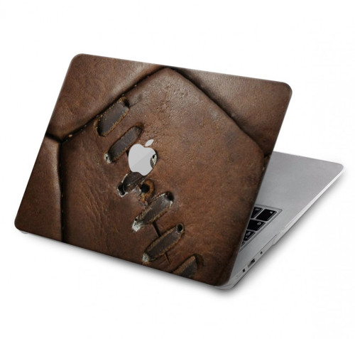 W2661 Leather Soccer Football Graphic Hard Case Cover For MacBook Pro 16 M1,M2 (2021,2023) - A2485, A2780