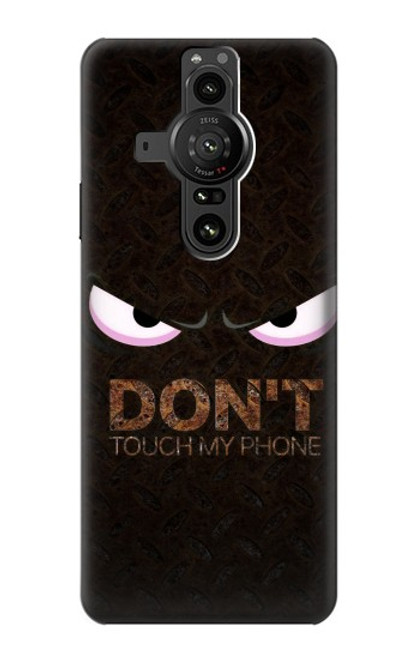 W3412 Do Not Touch My Phone Hard Case and Leather Flip Case For Sony Xperia Pro-I