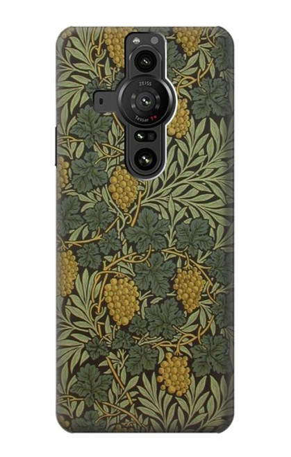 W3662 William Morris Vine Pattern Hard Case and Leather Flip Case For Sony Xperia Pro-I