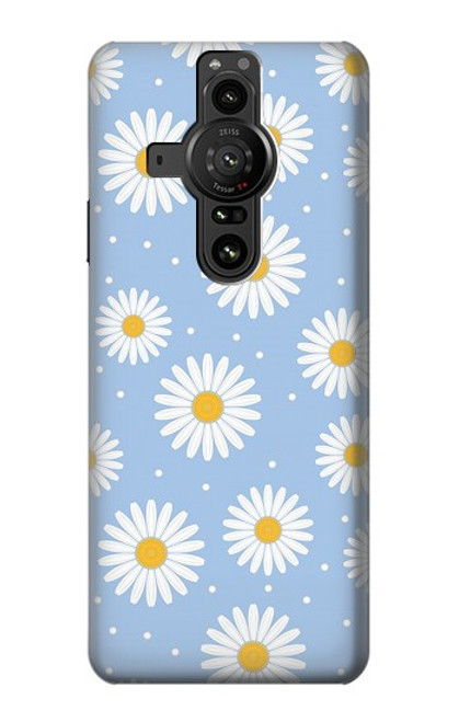 W3681 Daisy Flowers Pattern Hard Case and Leather Flip Case For Sony Xperia Pro-I