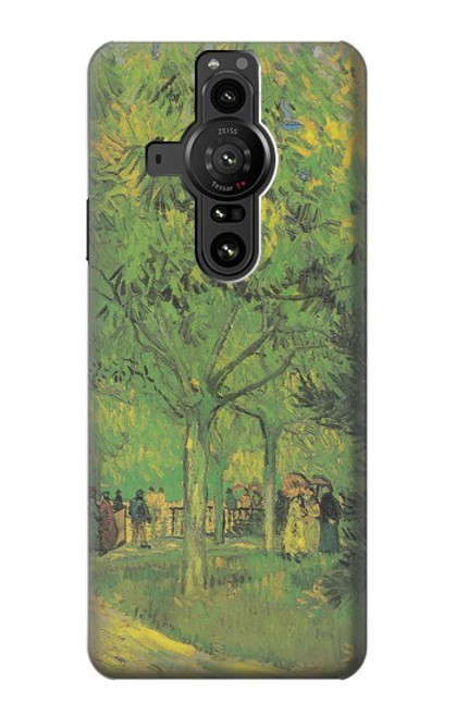 W3748 Van Gogh A Lane in a Public Garden Hard Case and Leather Flip Case For Sony Xperia Pro-I