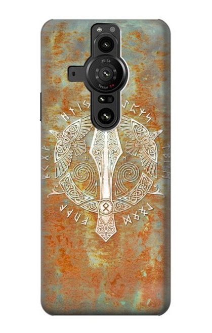 W3827 Gungnir Spear of Odin Norse Viking Symbol Hard Case and Leather Flip Case For Sony Xperia Pro-I