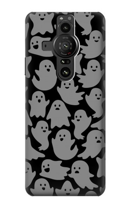 W3835 Cute Ghost Pattern Hard Case and Leather Flip Case For Sony Xperia Pro-I