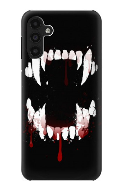 W3527 Vampire Teeth Bloodstain Hard Case and Leather Flip Case For Samsung Galaxy A13 4G