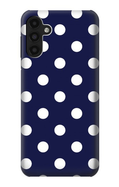 W3533 Blue Polka Dot Hard Case and Leather Flip Case For Samsung Galaxy A13 4G