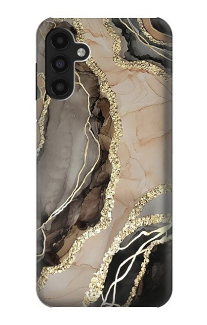 W3700 Marble Gold Graphic Printed Hard Case and Leather Flip Case For Samsung Galaxy A13 4G
