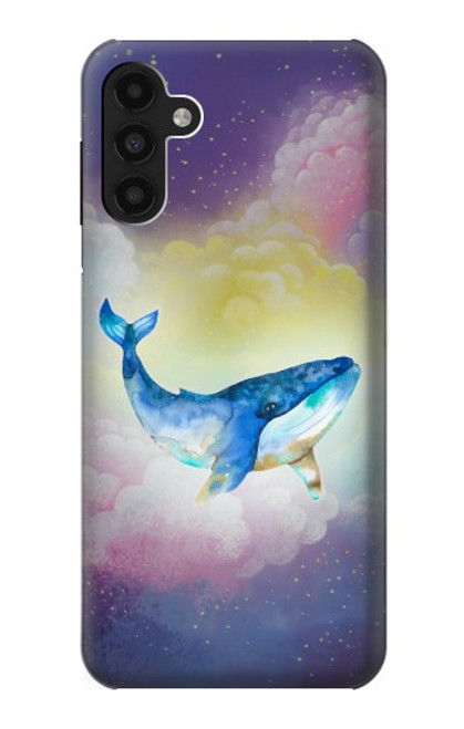 W3802 Dream Whale Pastel Fantasy Hard Case and Leather Flip Case For Samsung Galaxy A13 4G