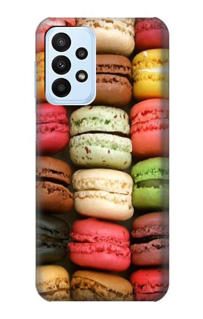W0080 Macarons Hard Case and Leather Flip Case For Samsung Galaxy A23