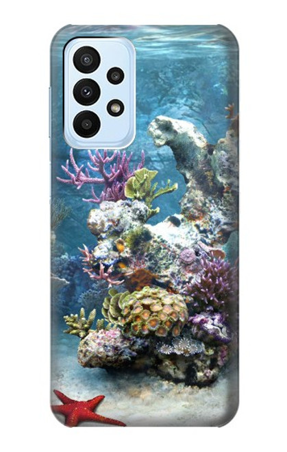 W0227 Aquarium Hard Case and Leather Flip Case For Samsung Galaxy A23