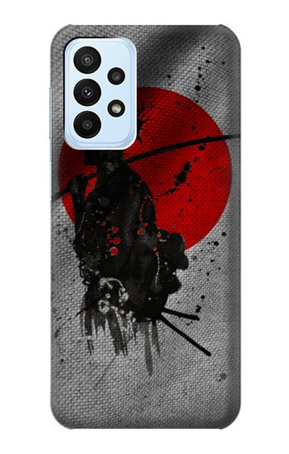 W3517 Japan Flag Samurai Hard Case and Leather Flip Case For Samsung Galaxy A23