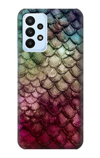 W3539 Mermaid Fish Scale Hard Case and Leather Flip Case For Samsung Galaxy A23