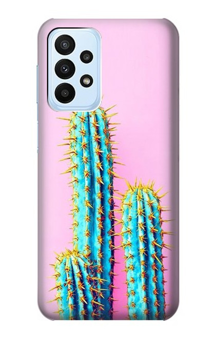 W3673 Cactus Hard Case and Leather Flip Case For Samsung Galaxy A23