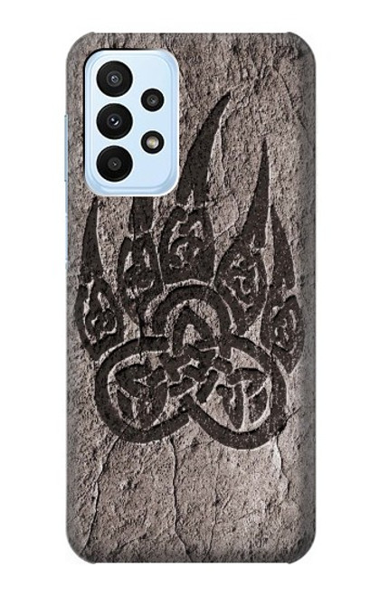 W3832 Viking Norse Bear Paw Berserkers Rock Hard Case and Leather Flip Case For Samsung Galaxy A23