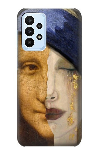 W3853 Mona Lisa Gustav Klimt Vermeer Hard Case and Leather Flip Case For Samsung Galaxy A23