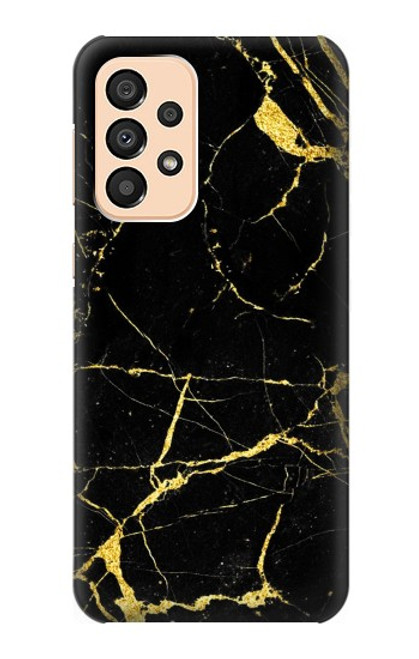 W2896 Gold Marble Graphic Printed Hard Case and Leather Flip Case For Samsung Galaxy A33 5G