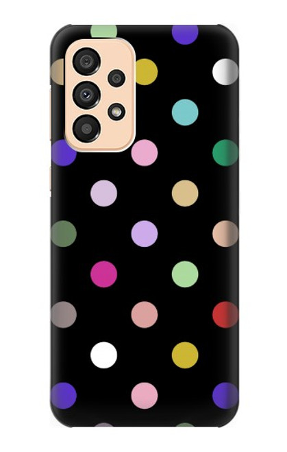 W3532 Colorful Polka Dot Hard Case and Leather Flip Case For Samsung Galaxy A33 5G