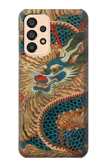 W3541 Dragon Cloud Painting Hard Case and Leather Flip Case For Samsung Galaxy A33 5G