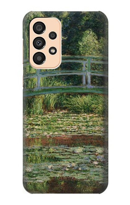 W3674 Claude Monet Footbridge and Water Lily Pool Hard Case and Leather Flip Case For Samsung Galaxy A33 5G