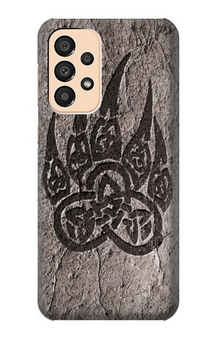 W3832 Viking Norse Bear Paw Berserkers Rock Hard Case and Leather Flip Case For Samsung Galaxy A33 5G