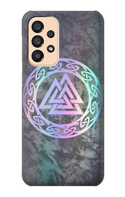 W3833 Valknut Odin Wotans Knot Hrungnir Heart Hard Case and Leather Flip Case For Samsung Galaxy A33 5G