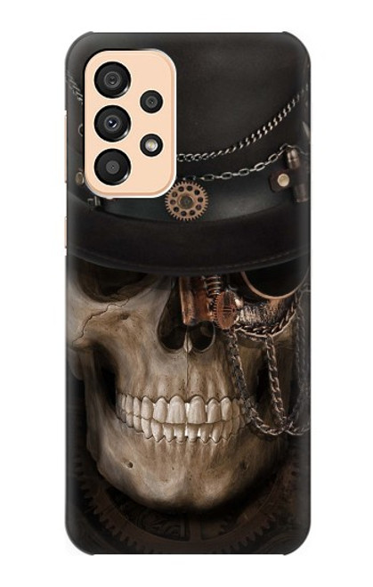 W3852 Steampunk Skull Hard Case and Leather Flip Case For Samsung Galaxy A33 5G