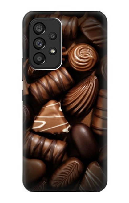 W3840 Dark Chocolate Milk Chocolate Lovers Hard Case and Leather Flip Case For Samsung Galaxy A53 5G