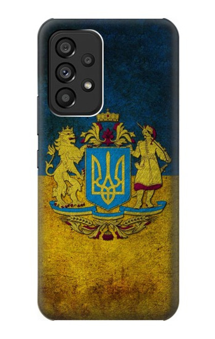 W3858 Ukraine Vintage Flag Hard Case and Leather Flip Case For Samsung Galaxy A53 5G