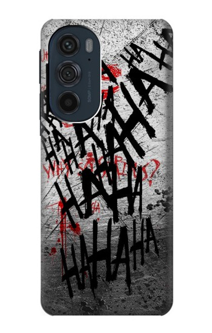 W3073 Joker Hahaha Blood Splash Hard Case and Leather Flip Case For Motorola Edge 30 Pro