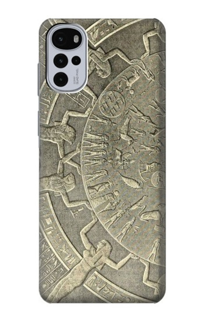 W3396 Dendera Zodiac Ancient Egypt Hard Case and Leather Flip Case For Motorola Moto G22
