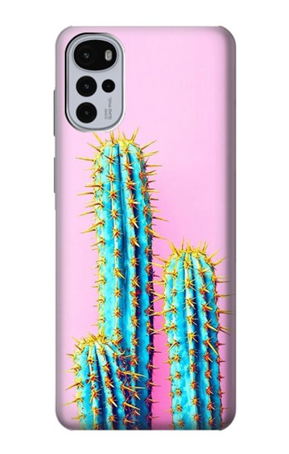 W3673 Cactus Hard Case and Leather Flip Case For Motorola Moto G22