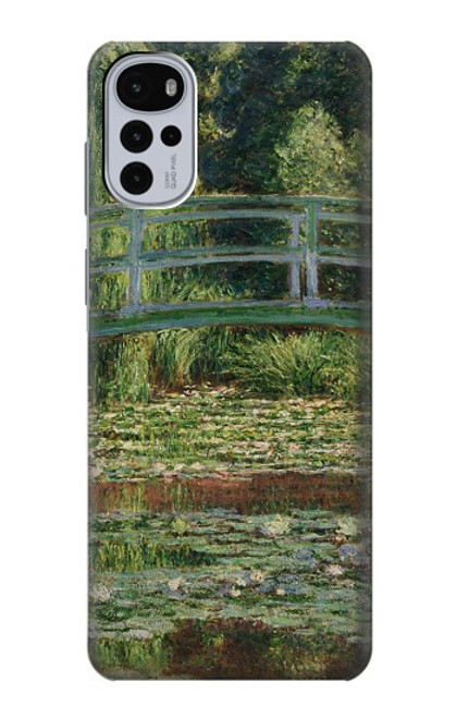 W3674 Claude Monet Footbridge and Water Lily Pool Hard Case and Leather Flip Case For Motorola Moto G22