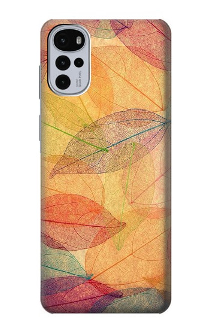 W3686 Fall Season Leaf Autumn Hard Case and Leather Flip Case For Motorola Moto G22