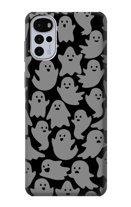 W3835 Cute Ghost Pattern Hard Case and Leather Flip Case For Motorola Moto G22