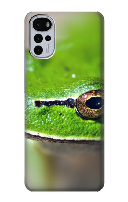 W3845 Green frog Hard Case and Leather Flip Case For Motorola Moto G22