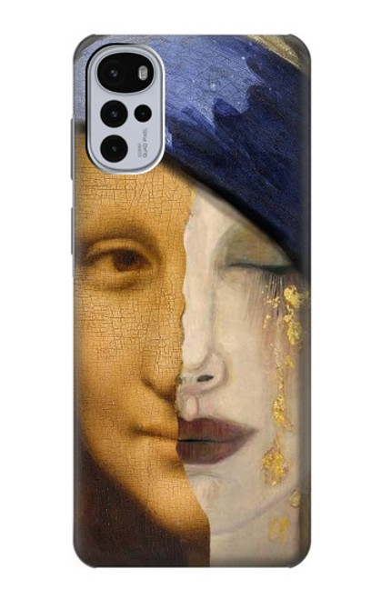 W3853 Mona Lisa Gustav Klimt Vermeer Hard Case and Leather Flip Case For Motorola Moto G22