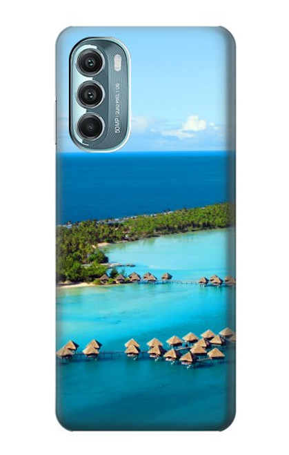 W0844 Bora Bora Island Hard Case and Leather Flip Case For Motorola Moto G Stylus 5G (2022)