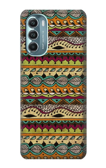 W2860 Aztec Boho Hippie Pattern Hard Case and Leather Flip Case For Motorola Moto G Stylus 5G (2022)