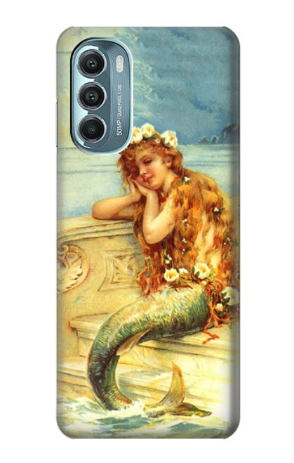 W3184 Little Mermaid Painting Hard Case and Leather Flip Case For Motorola Moto G Stylus 5G (2022)